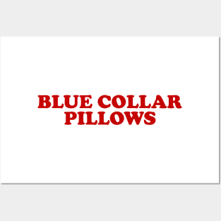 Blue Collar Pillows Sweatshirt Trendy Funny Sweatshirt Blue Collar Wife Blue Collar Girlfriend Trendy Crewneck Clothes Wife Fall Sweatshirt Posters and Art